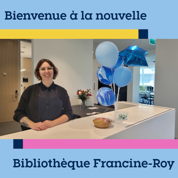 Bienvenue à la Bibliothèque Francine-Roy