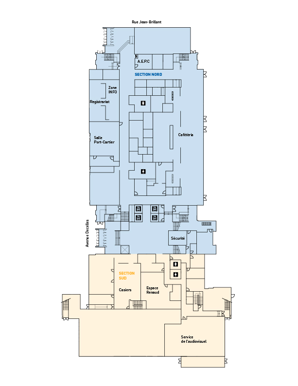 Plan du 2e étage de l'édifice Decelles