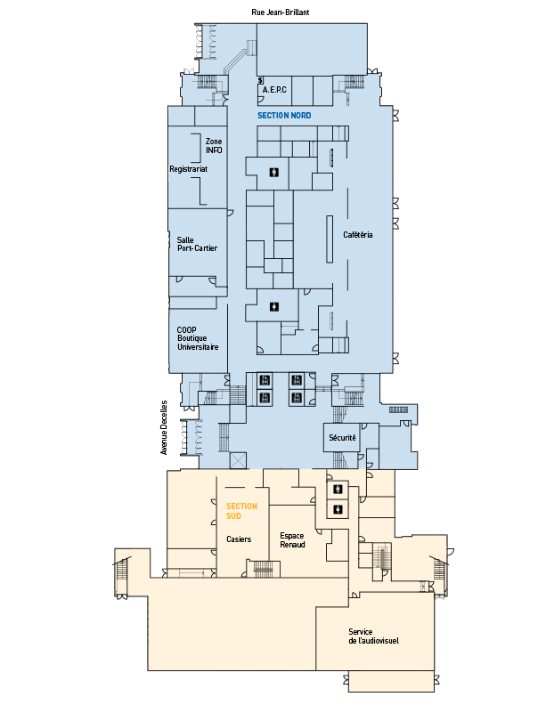 Plan du 2e étage de l'édifice Decelles