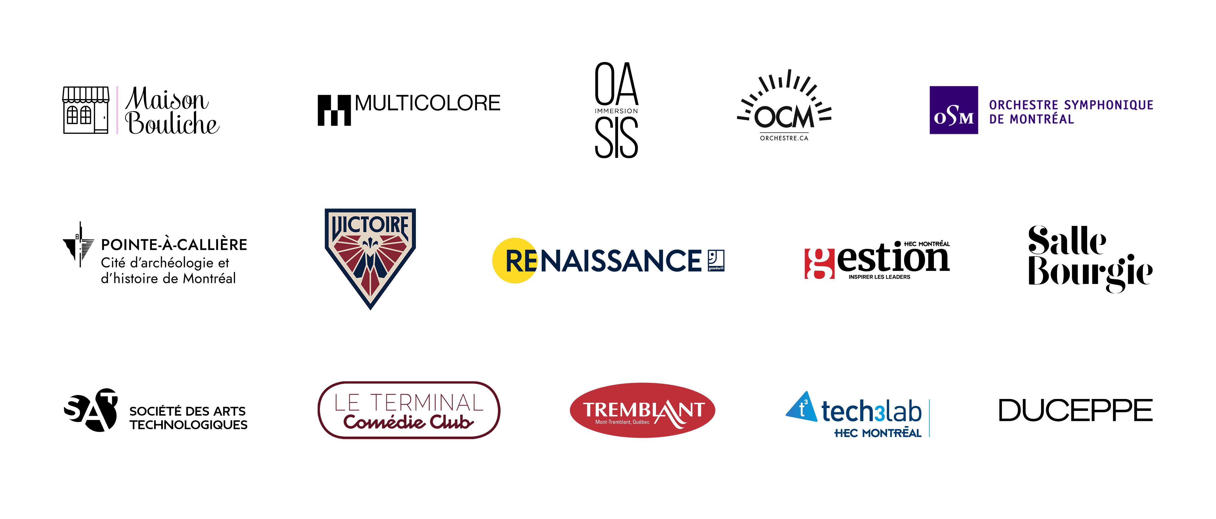 Logos partenaires 3 Logos partenaires 3