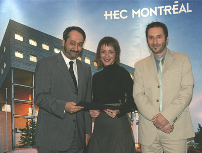 Photo: remise du prix Alma-Lepage 2006