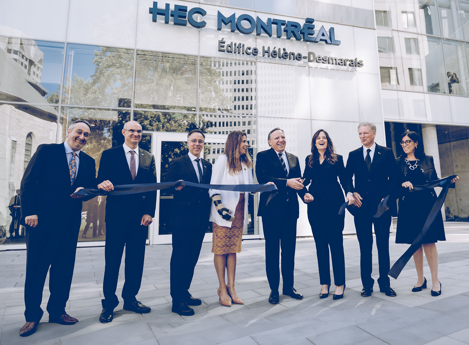 coupure ruban inauguration officielle hec montréal