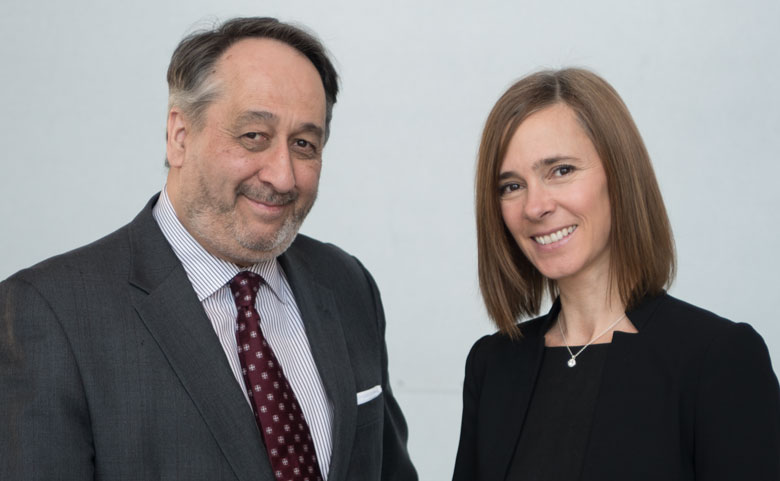 Michel Patry, PDG de la Fondation HEC Montréal, Mélanie Gagnon, directrice