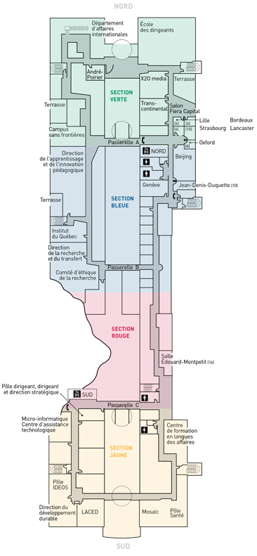 3rd floor plan of the Côte-Sainte-Catherine Building