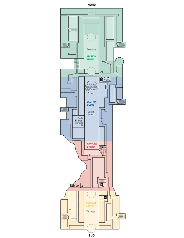 4th floor plan of the Côte-Sainte-Catherine Building