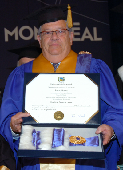 Pierre Brunet Honorary Doctorate