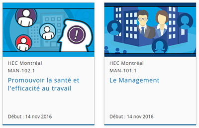 2 nouveaux cours offert par HEC Montréal sur EDUlib