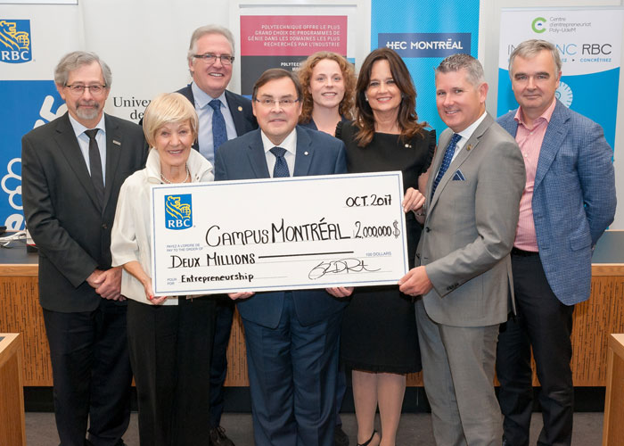 Un don de 2 millions de la RBC pour soutenir la relève entrepreneuriale Un don de 2 millions de la RBC pour soutenir la relève entrepreneuriale