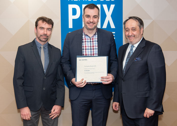 Sébastien Arcand, Éric Brunelle et Michel Patry.