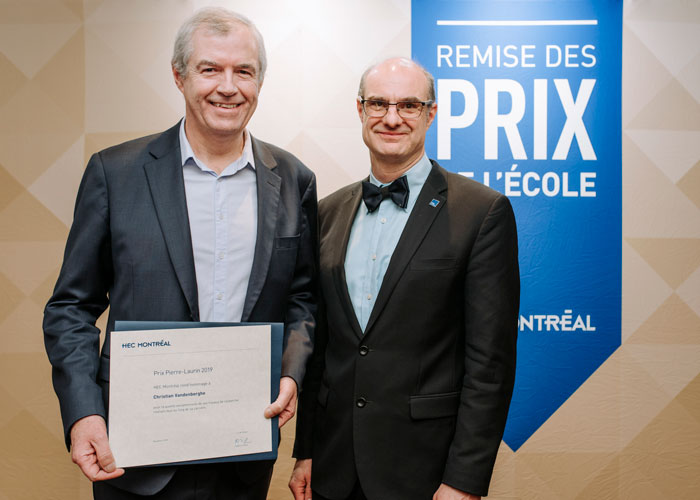 Research Award for 2019 Goes to Christian Vandenberghe Research Award for 2019 Goes to Christian Vandenberghe