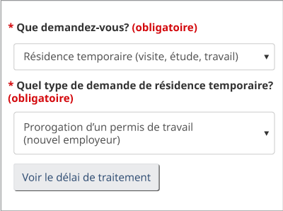 Pour vérifier les délais de traitement