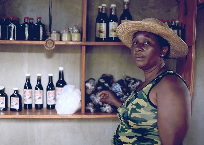 Une femme entrepreneure en Haïti