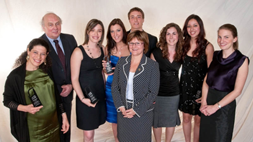 photo de l'équipe gagnante Défi Marketing TD Assurance 2009
