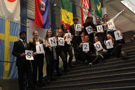 Nos 13 étudiants qui participeront au Harvard World Model United Nations à Singapour