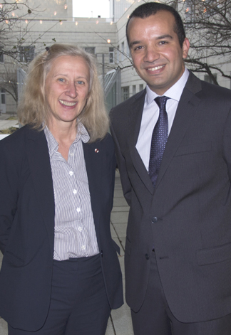 Saad Serghini Idrissi et Michèle Breton