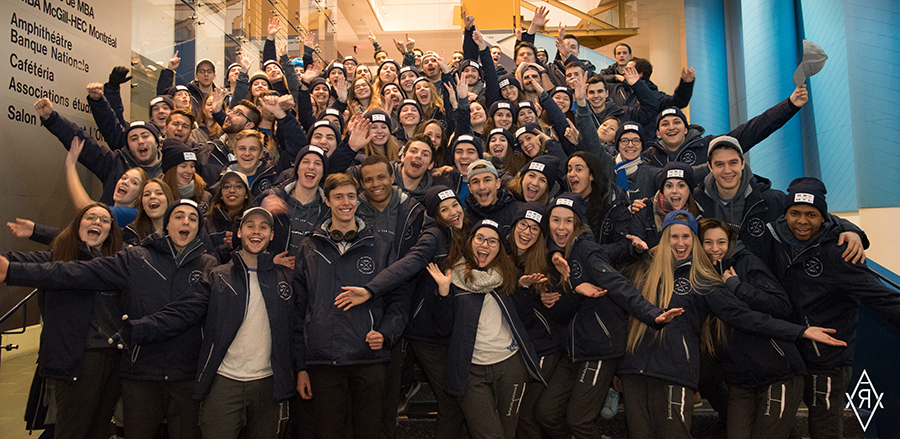 L’équipe de HEC Montréal composée de 80 étudiants du B.A.A. a remporté la première place des Jeux du commerce 2017