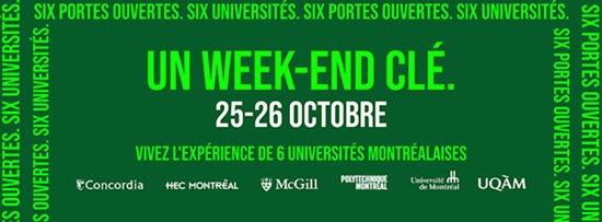 Vivez l'expérience de 6 universités montréalaises