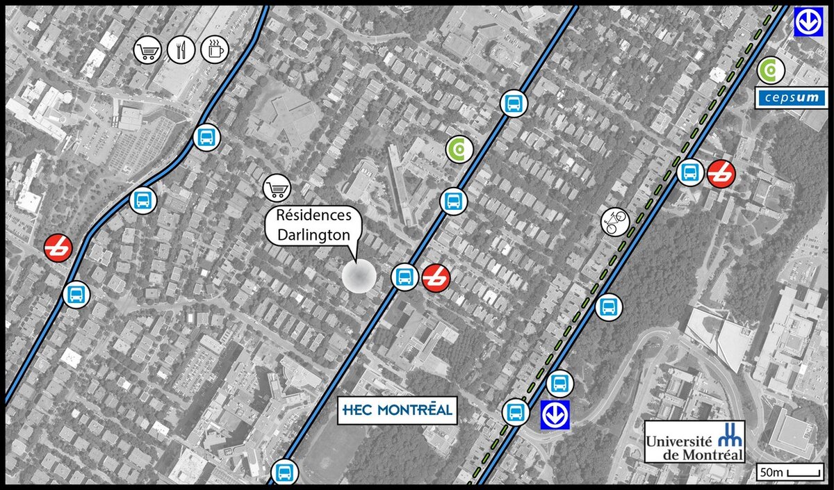 Plan du quartier de la Résidence