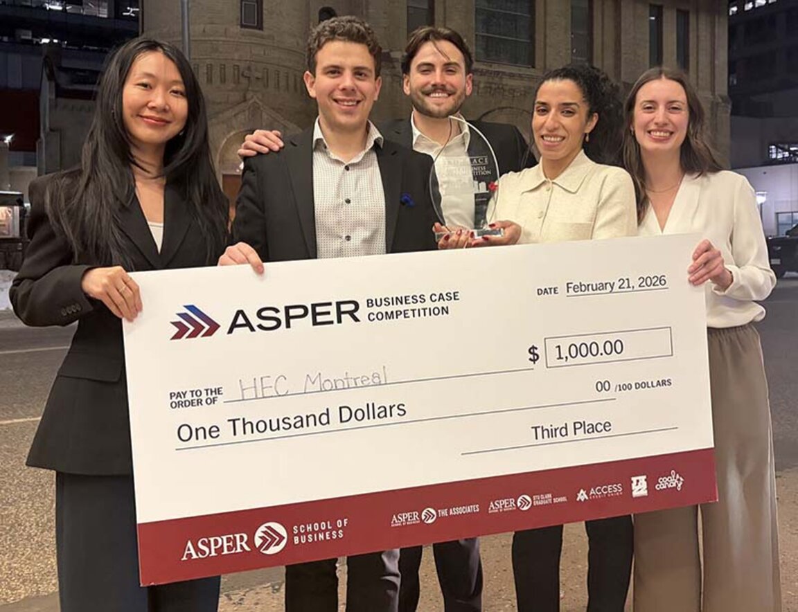 MBA Team Places 3rd at the Asper Business Case Competition