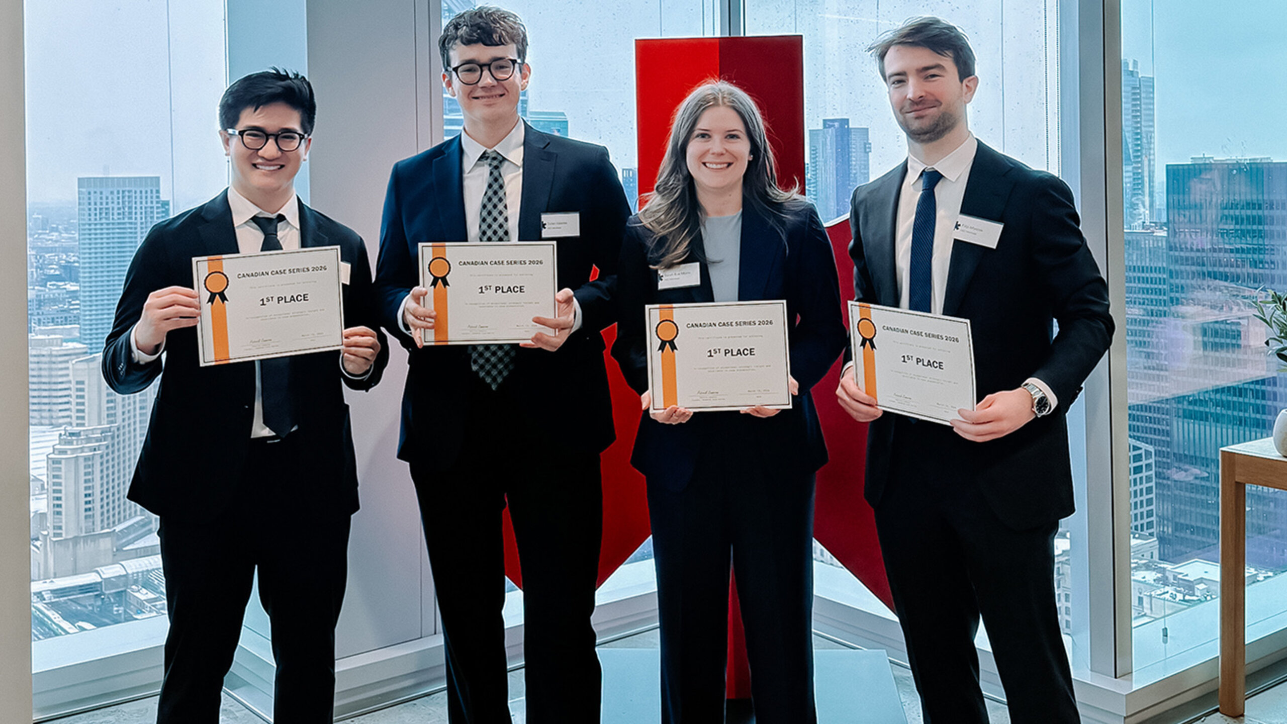 Daniel Lone, Valentin Nguyen, Dylan Valente, Sarah-Eve Morin et Filip Myszak.