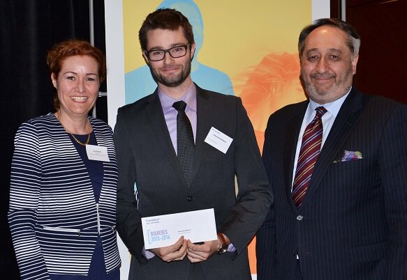 Le Prix du meilleur mémoire est remis à Alexandre Bédard