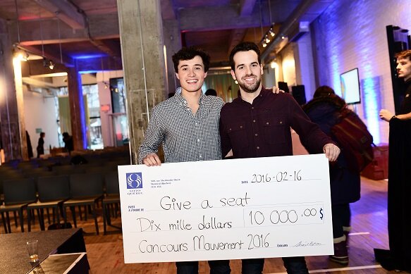 Deux étudiants au B.A.A. remportent le Grand Prix du concours en innovations sociales MOUVEMENT!
