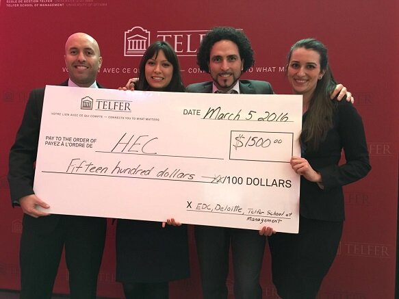 MBA : une 1<sup>re</sup> place à la compétition d’étude de cas de l’École de gestion Telfer!