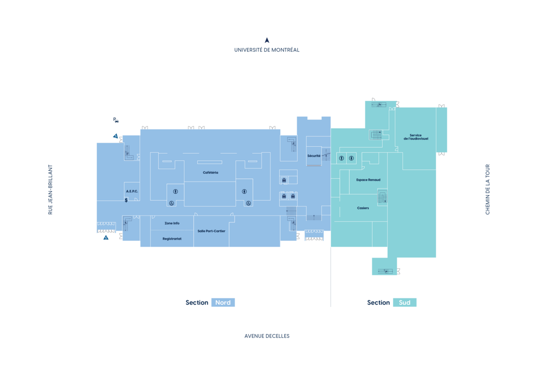 Floor map - 2nd floor - Decelles building