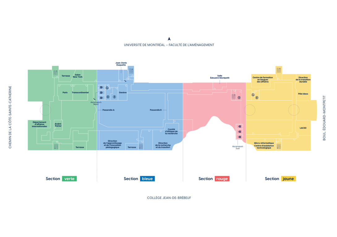 Plan du 3e étage de l'édifice Lise-et-Giuseppe-Racanelli