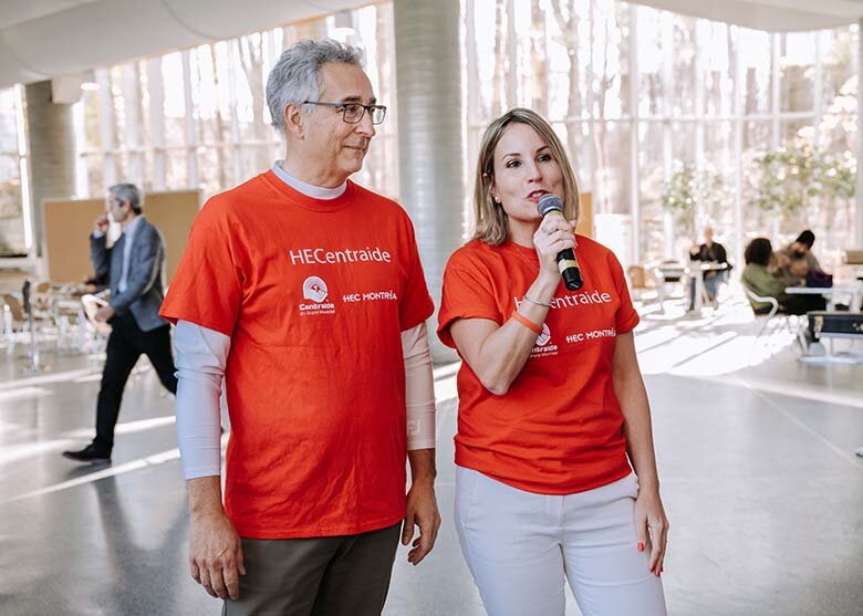 Photo de la campagne Centraide 2024 à HEC Montréal