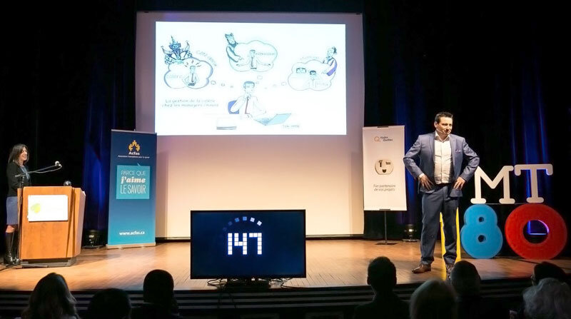 Jean Sébastien Goulet résume sa thèse de doctorat en 180 secondes et remporte le 3e prix