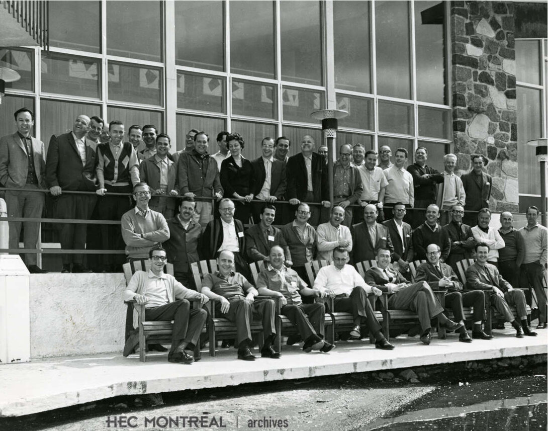   Description : Cours de perfectionnement en administration à l'Estérel. Date : 1965 Crédit photo : Photographe inconnu Cote archivistique : A024/XPH,0013