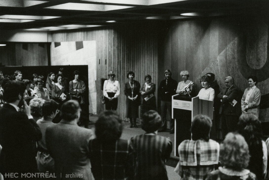   Description : Discours de Marie-Claire Malo lors du lancement du numéro spécial Coopératives et femmes. Date : 6 mars 1986 Cote archivistique : P094/S07,0010