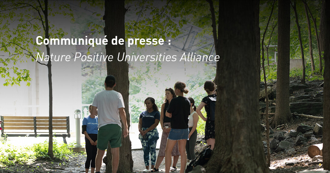 OG- Communiqué : Nature Positive Universities Alliance