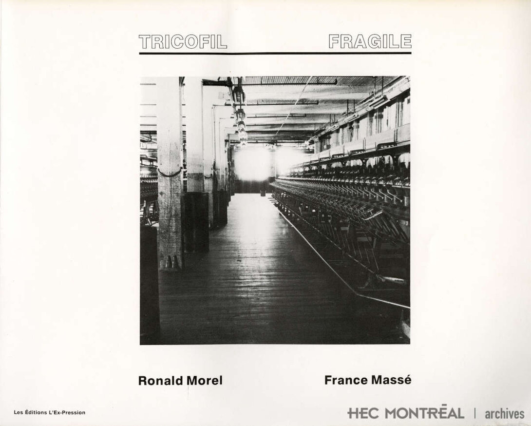   Description : Page de garde du livre Tricofil fragile, publié en 1982. Date : 1982 Crédit photo : Photographe inconnu Cote archivistique : P008/W1,0001
