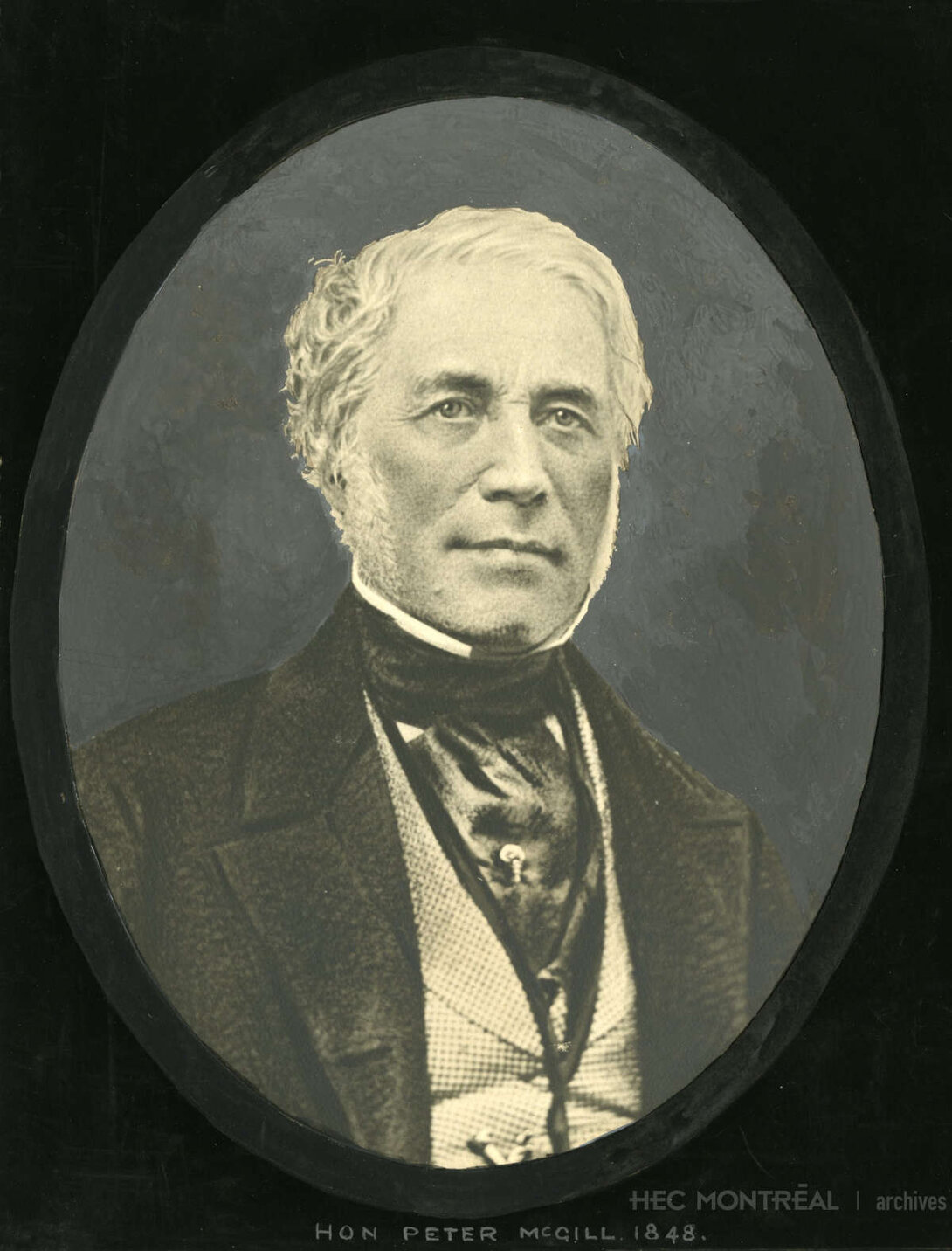   Description : Portrait de Peter McGill. Date : 1848 Crédit photo : Photographe inconnu Cote archivistique : P019/XPH,0001