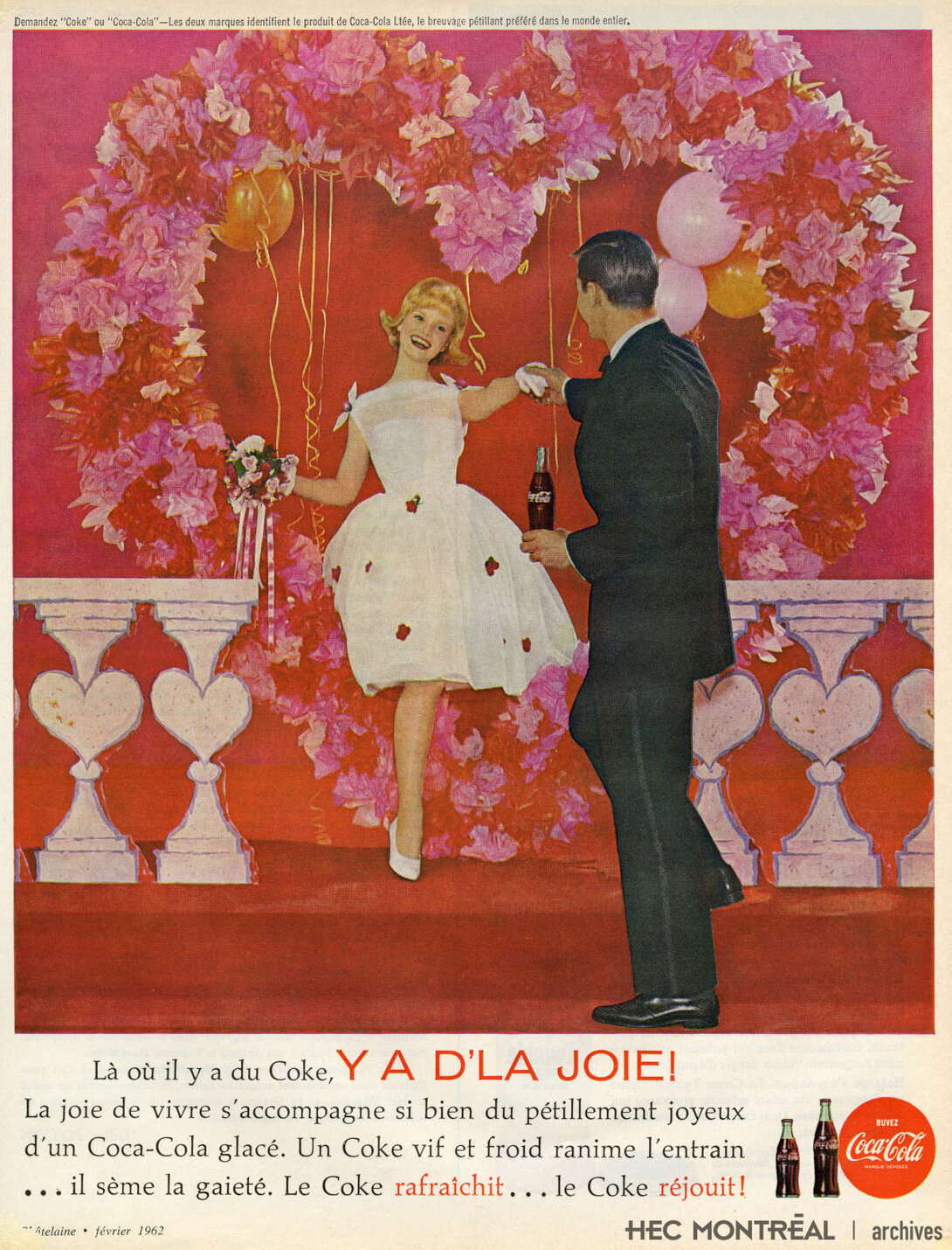   Description : Publicité de produits Coca-Cola Ltée parue dans le magazine Châtelaine. Date : 1962 Crédit photo : Photographe inconnu Cote archivistique : P023/X99,0001