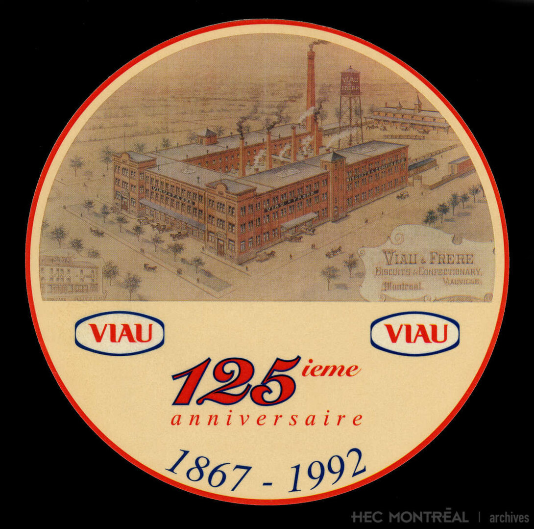   Description : Autocollant produit pour souligner les 125 ans de Viau Limitée (1867-1992). Date : 1992 Crédit photo : Photographe inconnu Cote archivistique : P070/XAF,0002