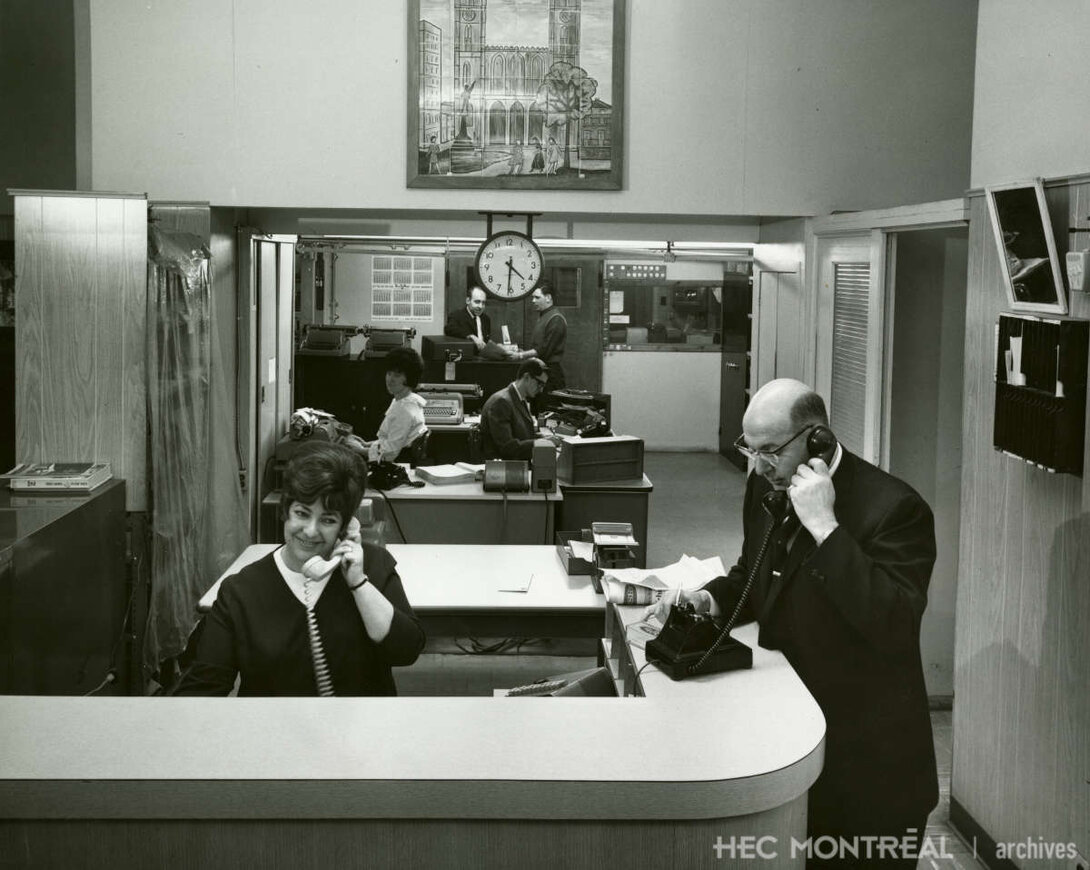   Description : Bureaux de Canada Dactylographe Inc.  Date : [196-?] Crédit photo : Photographe inconnu Cote archivistique : P073/X99,0005
