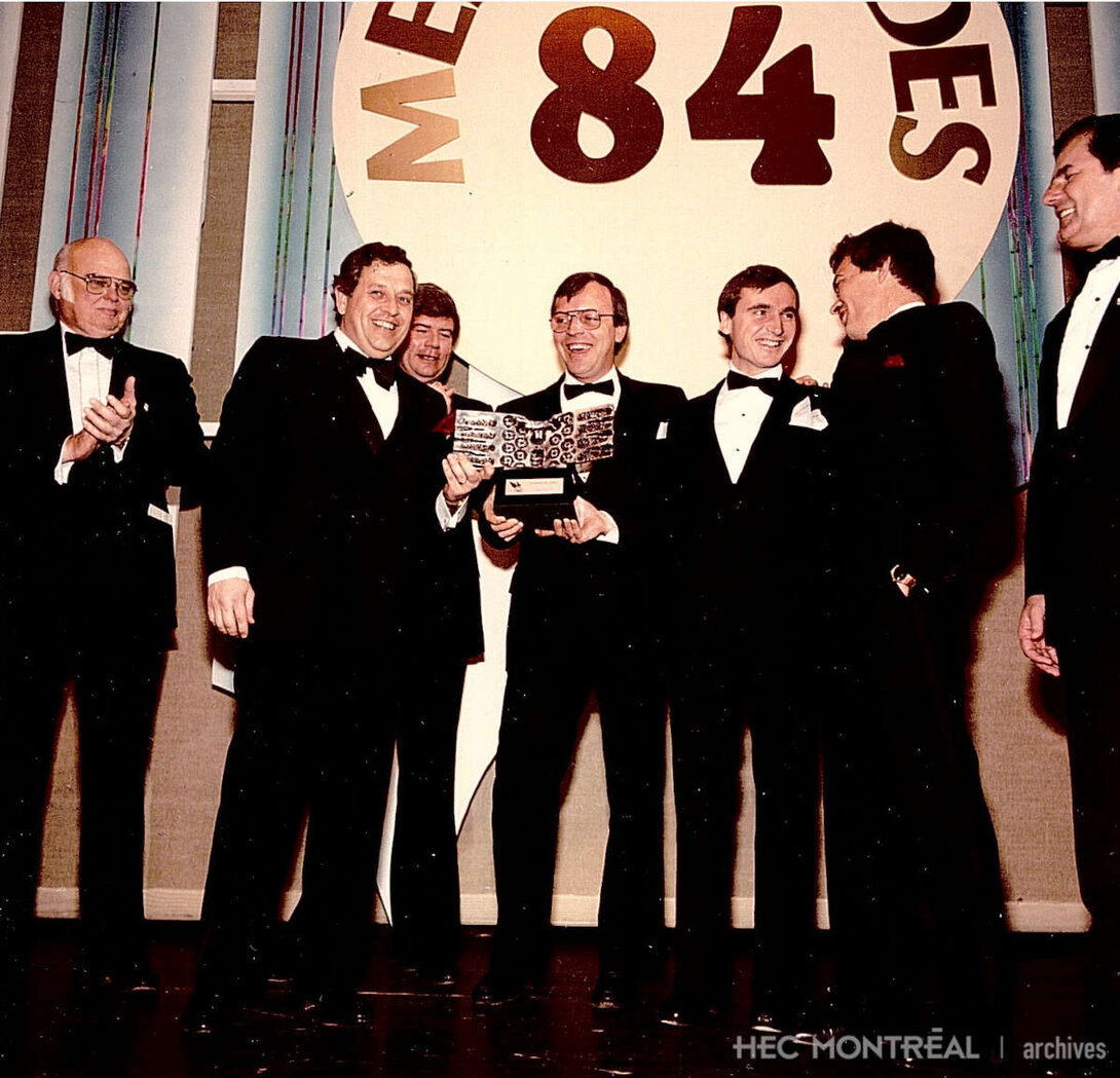   Description : Gala des Mercuriades 1984, organisé par la Fédération des Chambres de commerce du Québec. Date : 1984 Crédit photo : Photographe inconnu Cote archivistique : P076/X99,0001