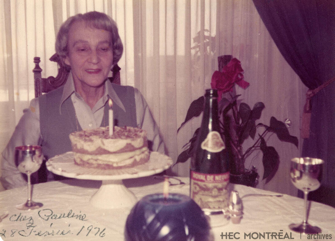   Description : Alma Lepage, 28 février 1976.  Date : 1976 Crédit photo : Photographe inconnu Cote archivistique : P085/Z,0001