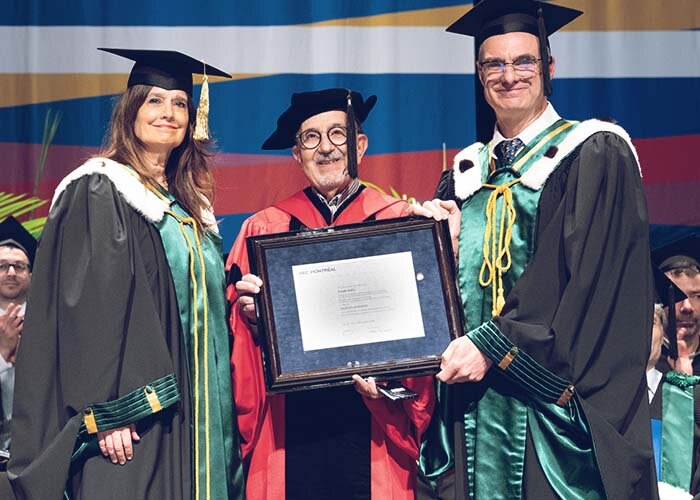 H&eacute;l&egrave;ne Desmarais, Ta&iuml;eb Hafsi et Federico Pasin