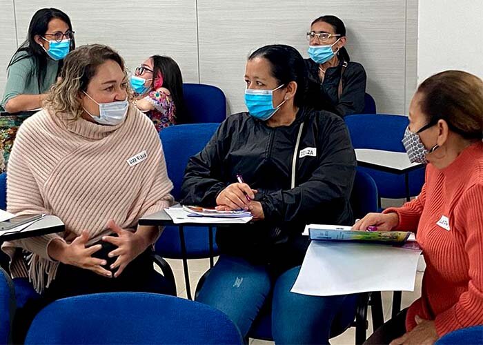 Entrepreneures participant au projet SEED, organis&eacute; en partenariat avec l&rsquo;organisme local Finanturuo, &agrave; Manizales, Colombie.