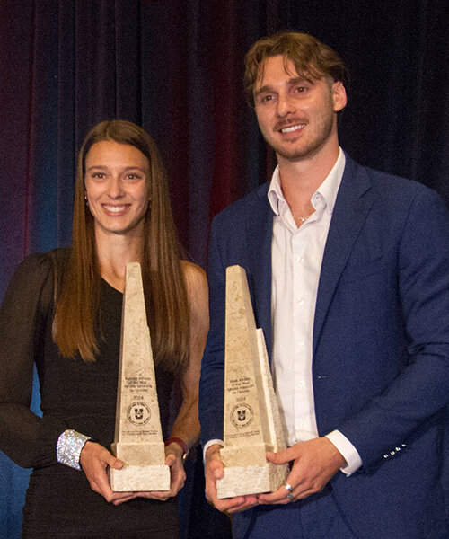 Jonathan S&eacute;n&eacute;cal et Audrey Leduc